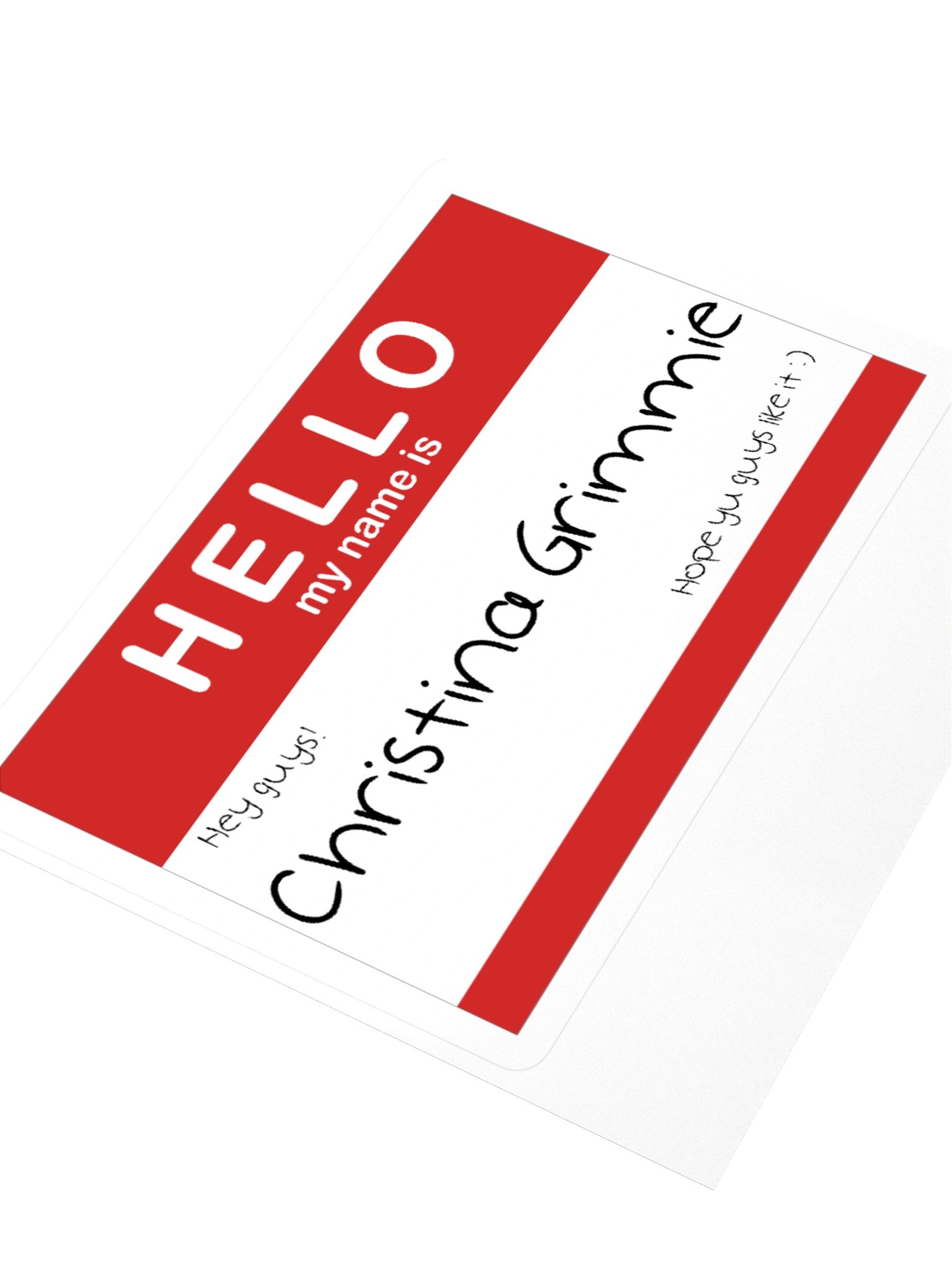 Hello My Name Is Christina Grimmie Sticker product image (3)