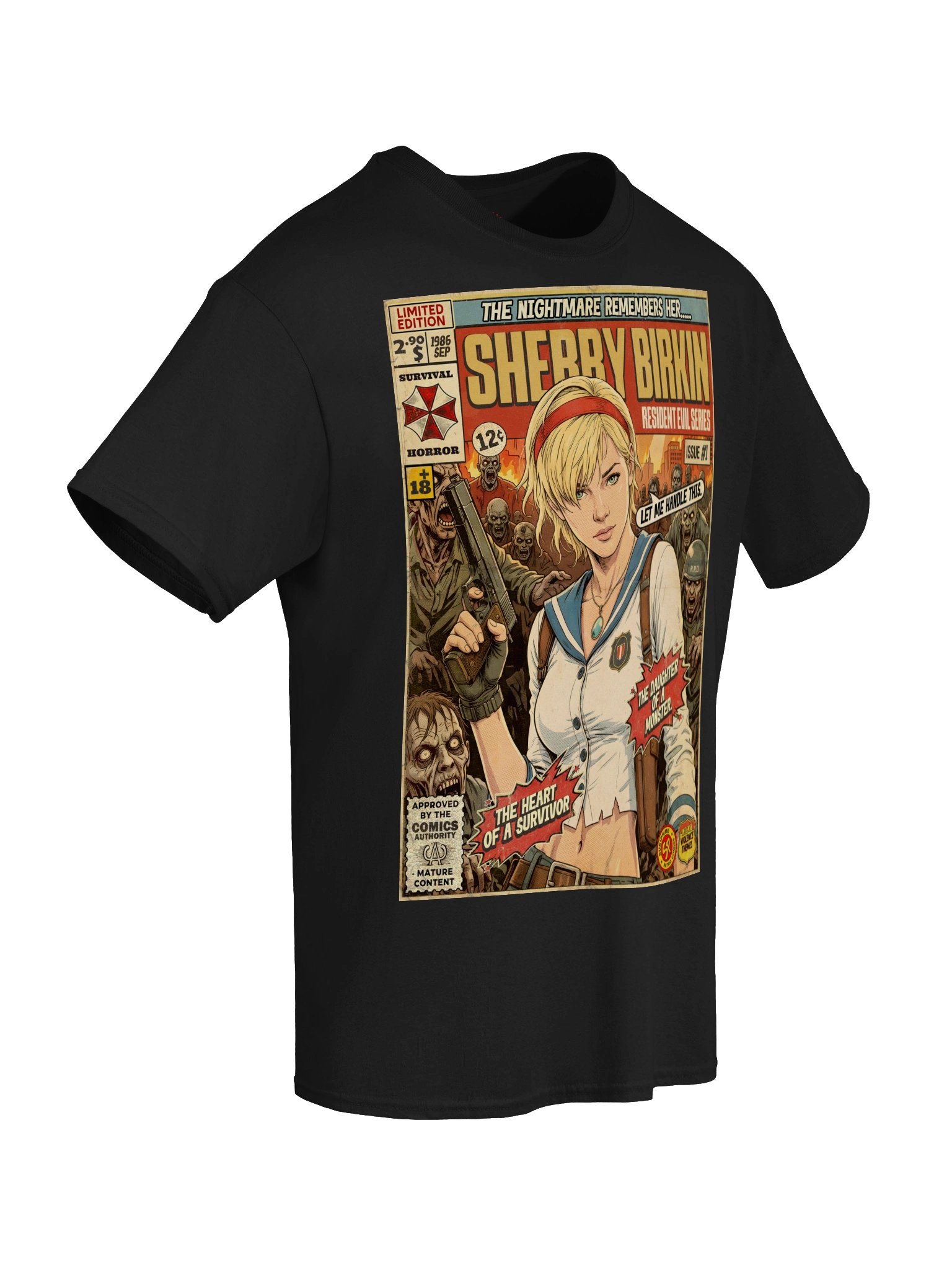 Sherry Birkin Comic Art Gaming T-Shirt product image (6)