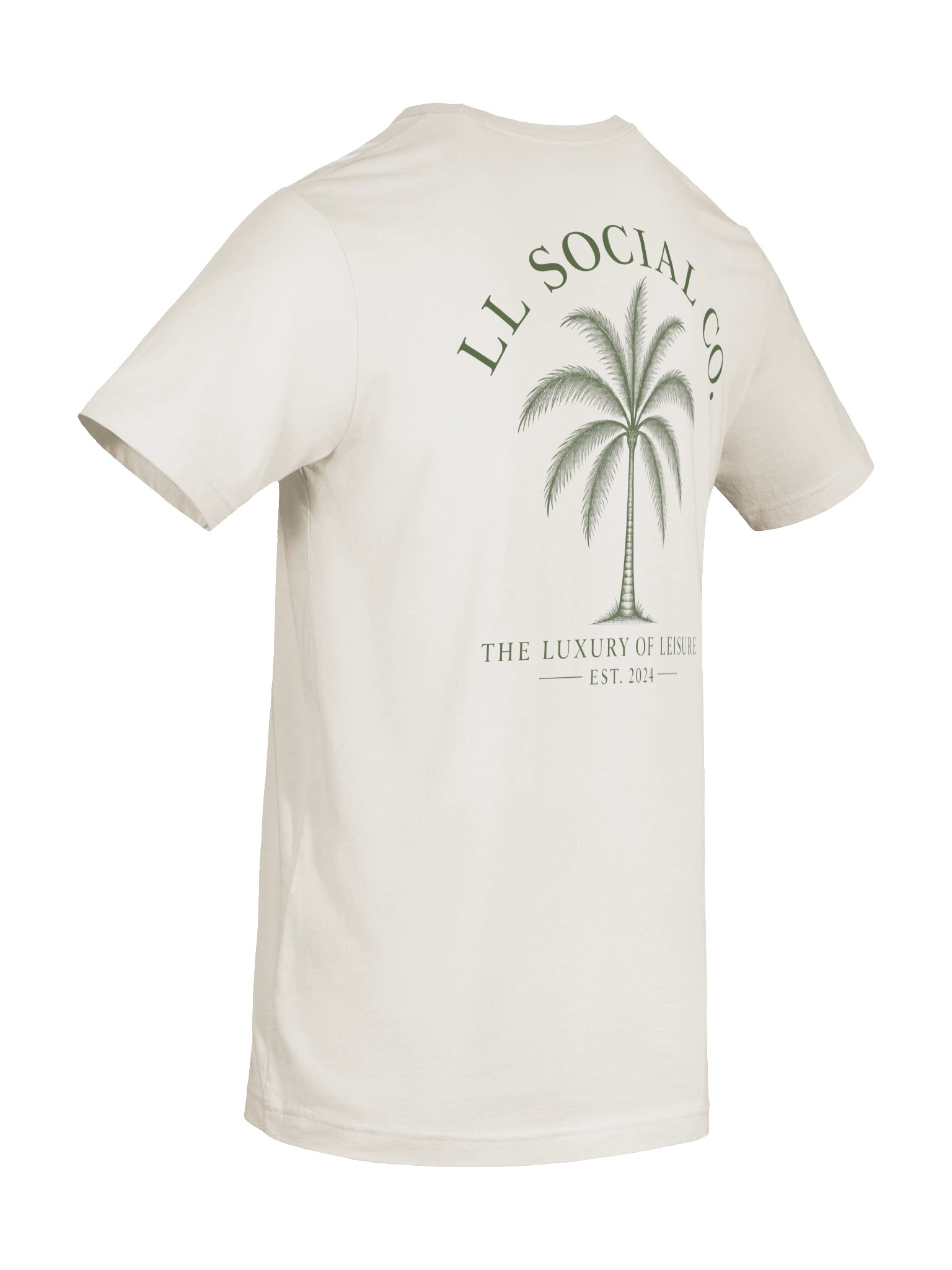LL Social Co. Luxury of Leisure Essential Tee — Palm | Green product image (8)