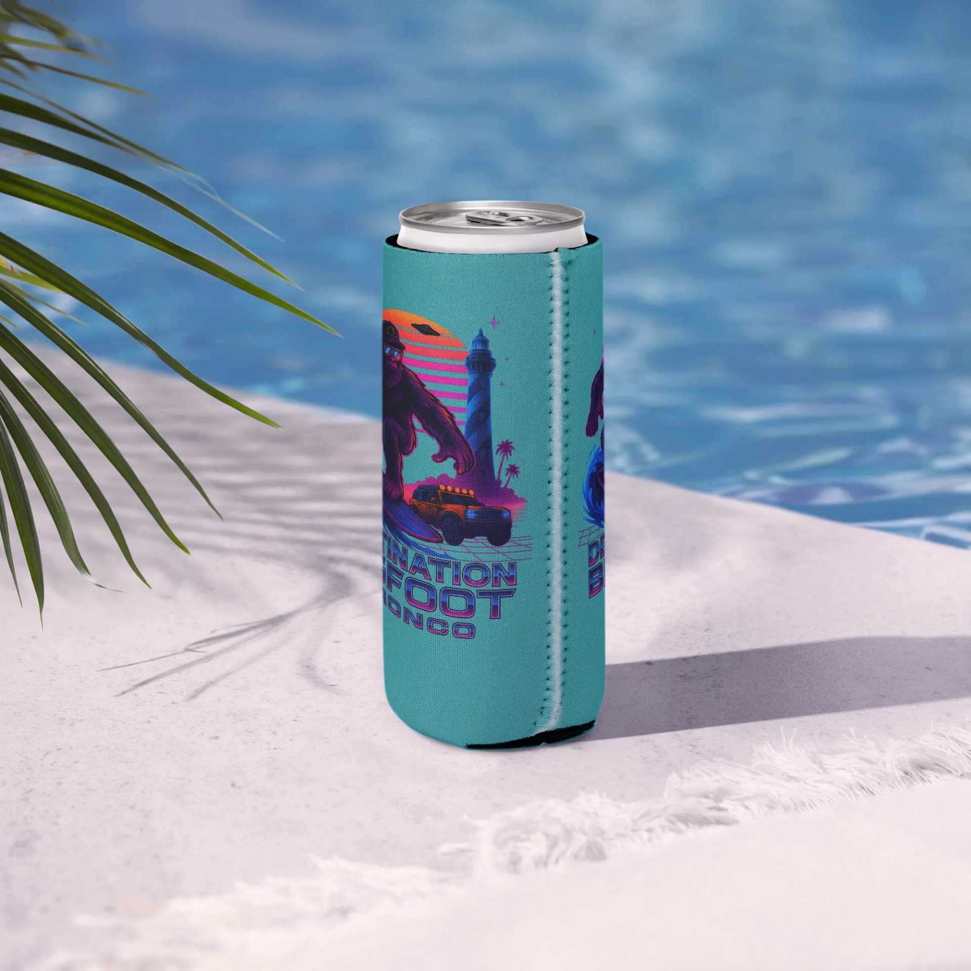 THE SYNTHWAVE SIPPER (TEAL) 12OZ REGULAR OR 12OZ SLIM COOZIE product image (15)