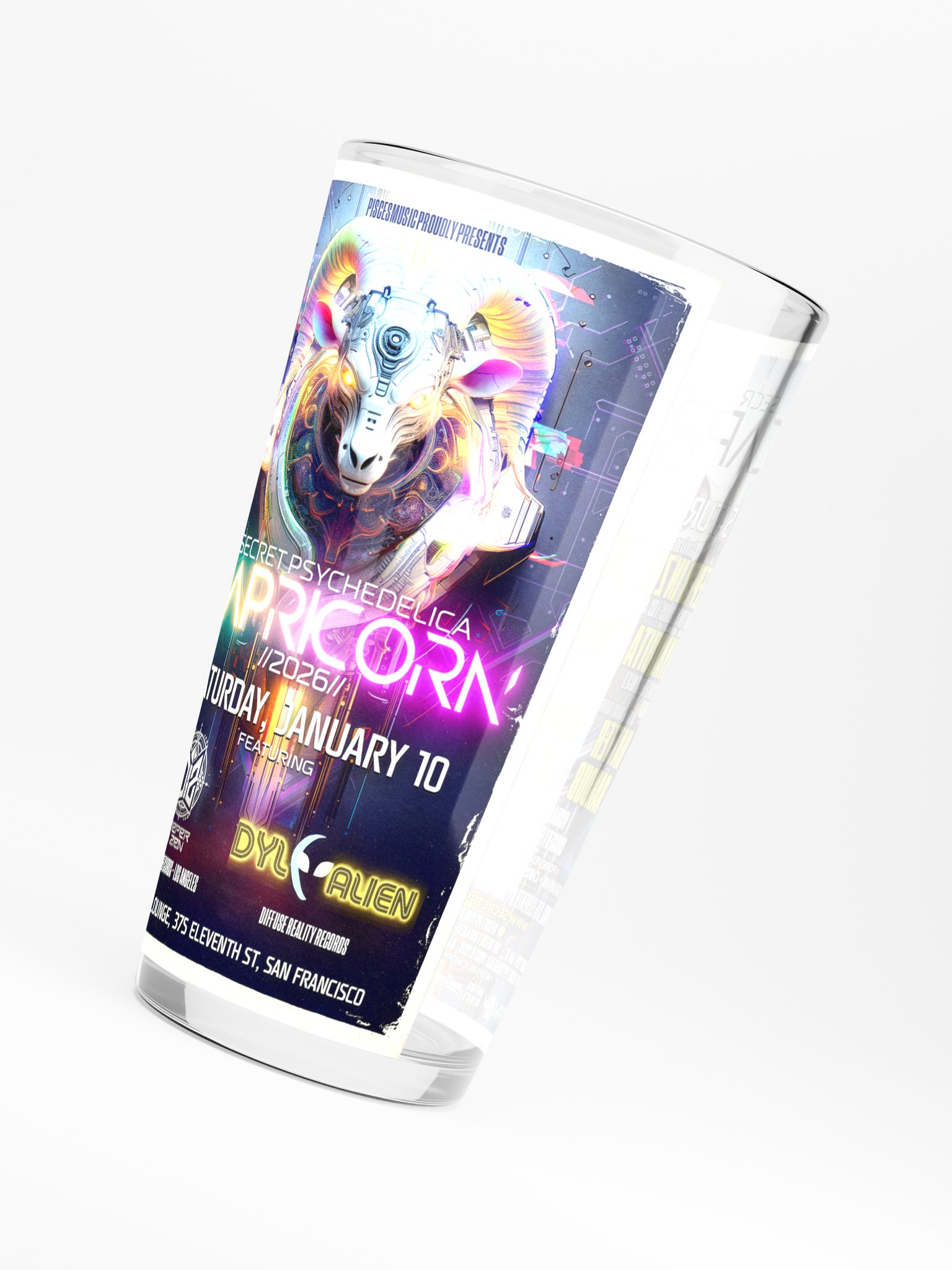 Capricorn 2026 Shaker Pint Glass product image (4)