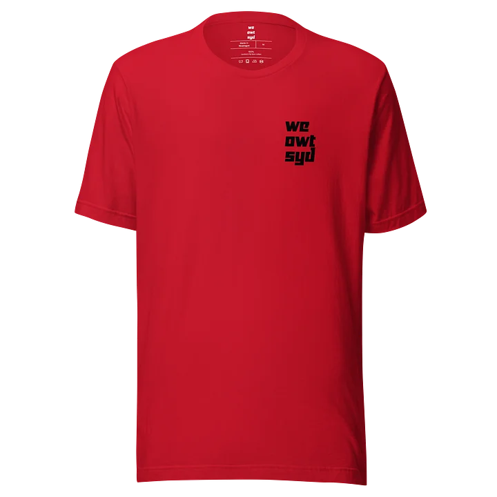 WeOwtsyd Premium T-Shirt - Chest Logo - Red product image (1)