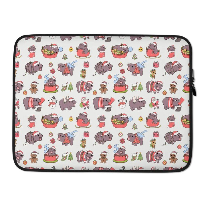 Festive Capybara Laptop Sleeve product image (2)