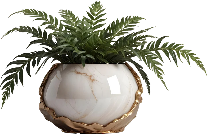 Glamour Organique Collection – Luxury Design Planter PNG product image (1)