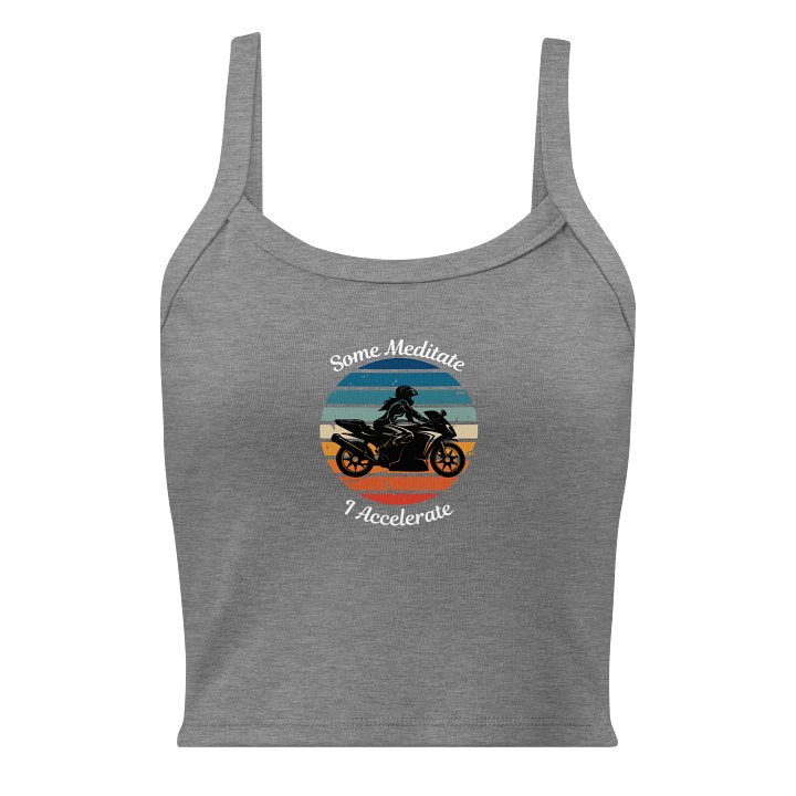 Some Meditate, I Accelerate – Biker Vest Top (Women’s) product image (3)