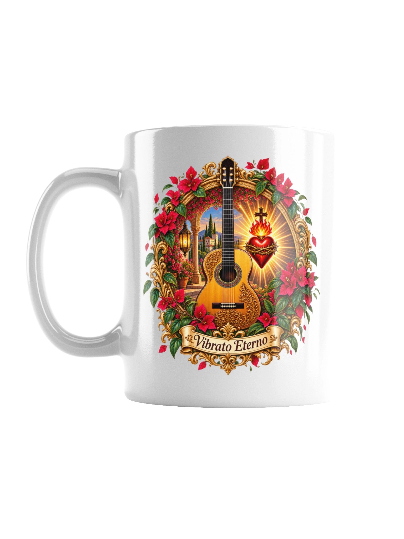 Vibrato Eterno Passionate Heart Guitar Mug product image (3)