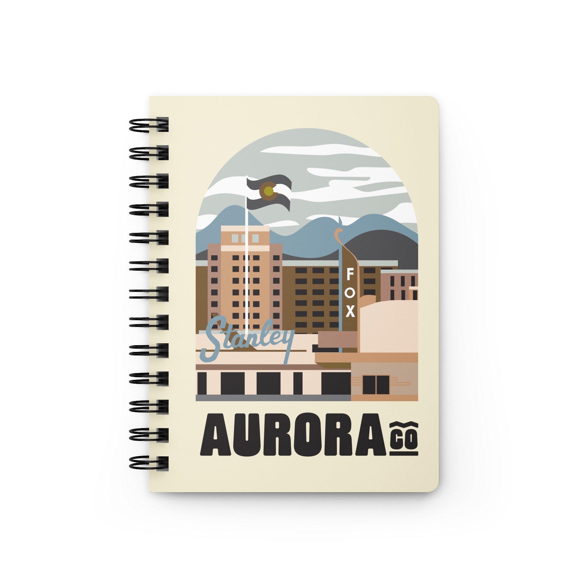 Aurora Cityscape Spiral Notebook product image (1)