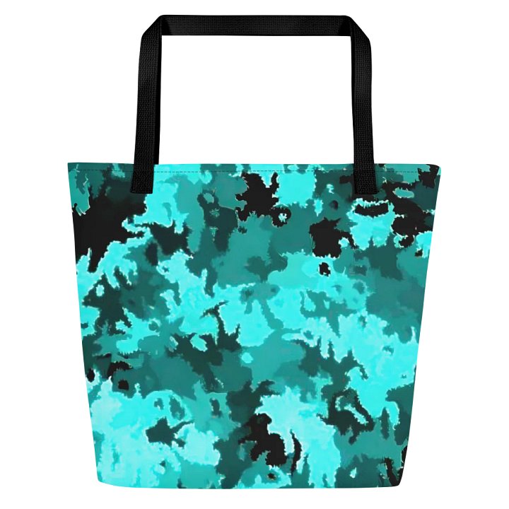 Turquoise Camo Chic Tote Bag product image (1)