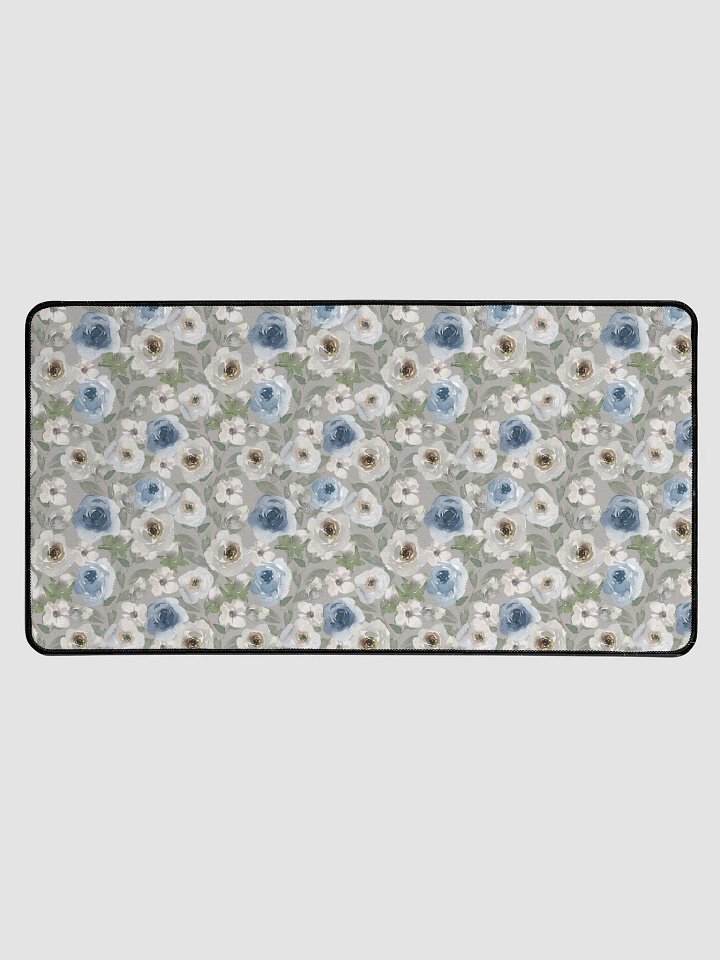 Grey Roses Desk Mat product image (1)