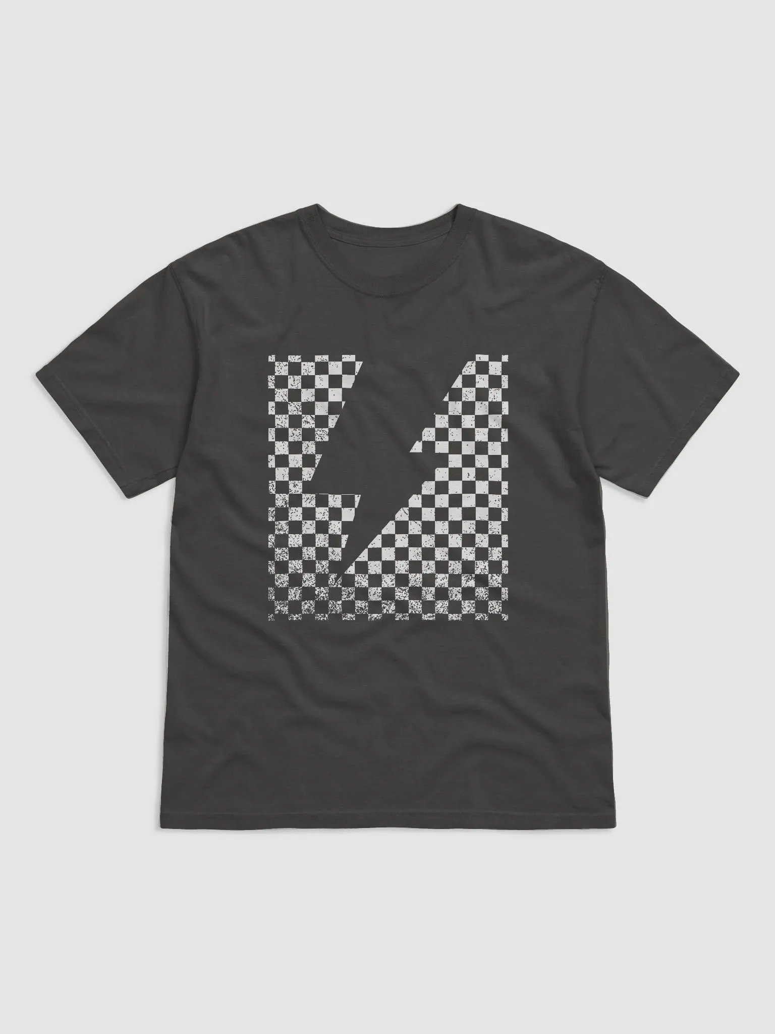 Lightning Bolt on a Checkerboard | Cute Retro-Style Trendy Aesthetic T-Shirt | Retro Rock Music-Inspired Unisex Tee product image (15)