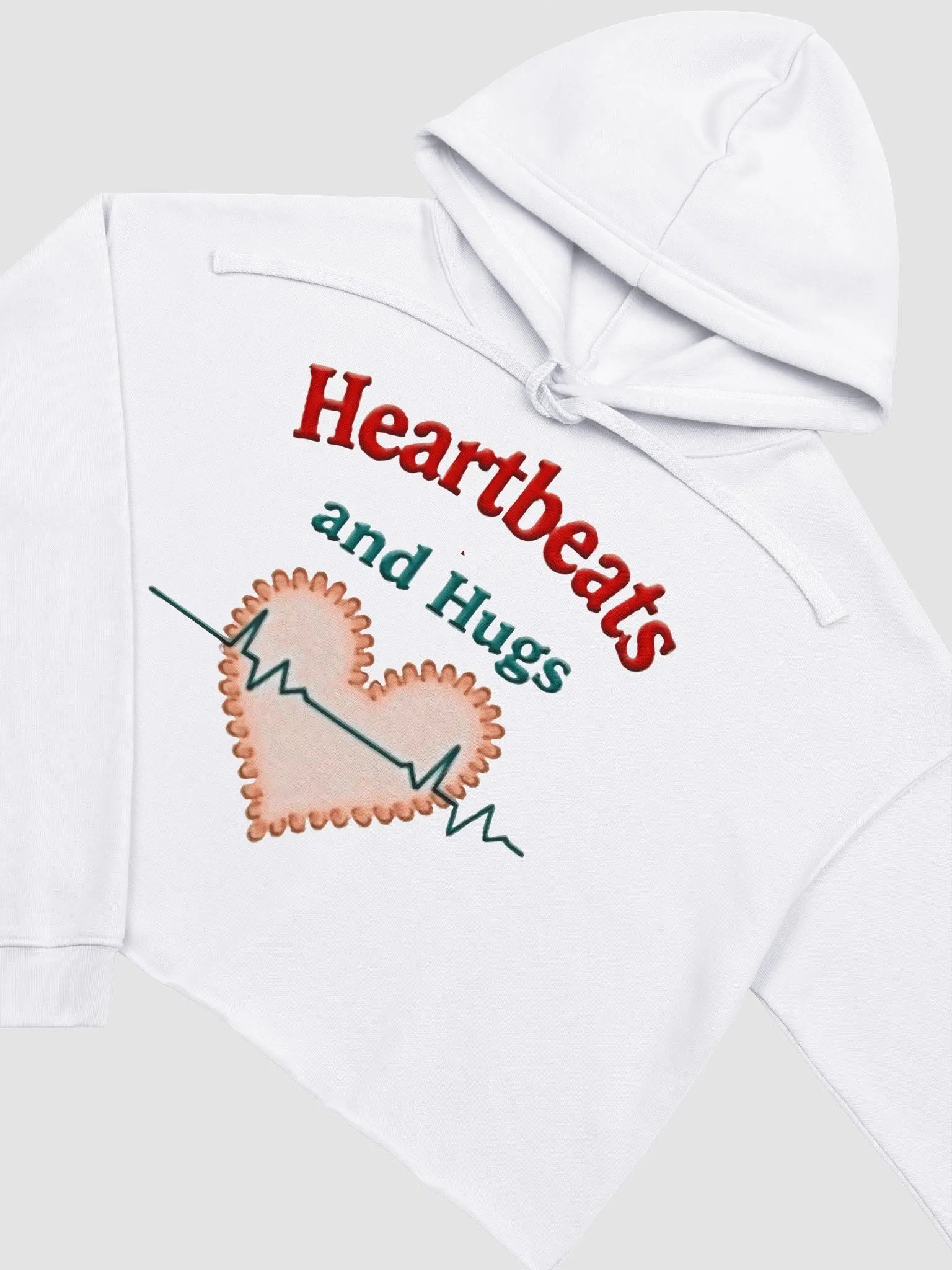 Heartbeats and Hugs Crop Hoodie product image (18)