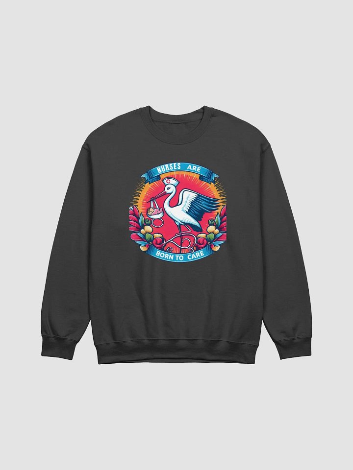 Stethoscope Stolk: Nurse's Care Stork Crewneck Sweatshirt product image (7)