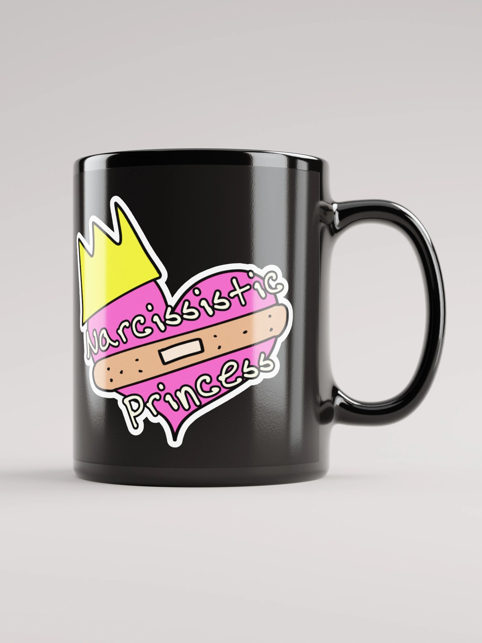 "Narcissistic Princess" Black Mug product image (1)