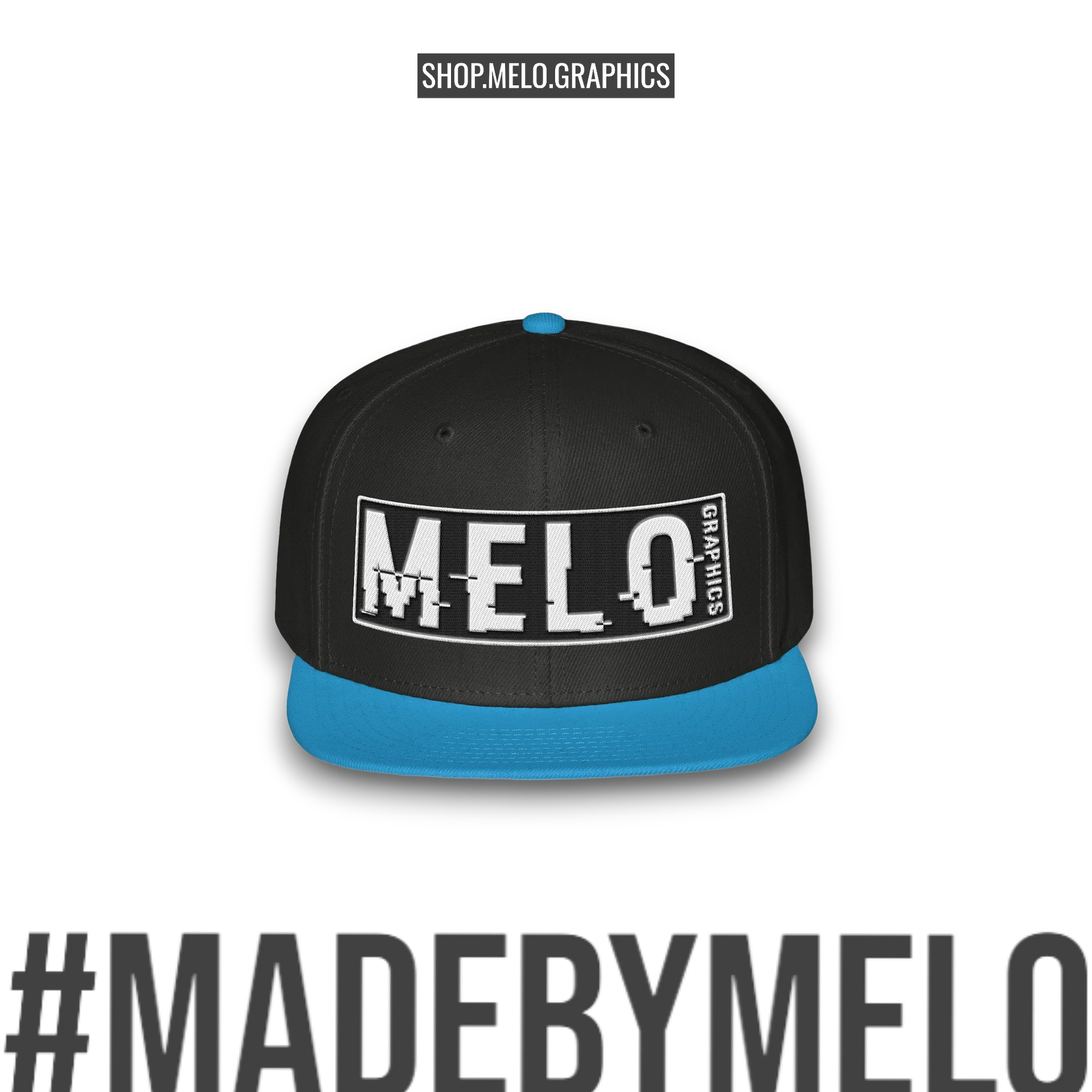 MELOgraphics Classic: Two Tone - Snapback Hat | #MadeByMELO product image (3)