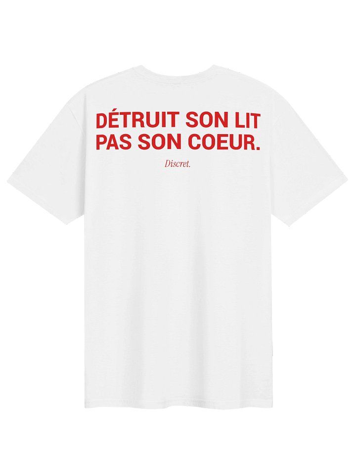 DÉTRUIT SON LIT (White Edition) - 100% Cotton T-shirt product image (1)
