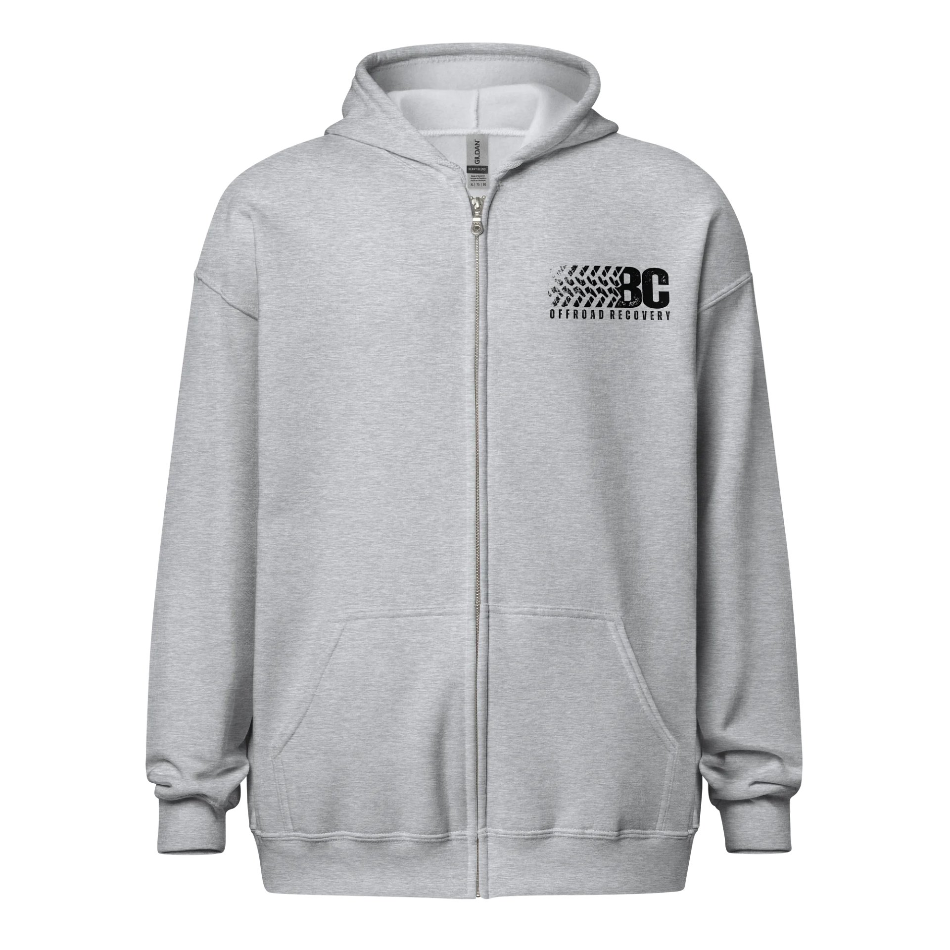 BC Off-Road Recovery Zip Hoodie — Black Logo product image (1)