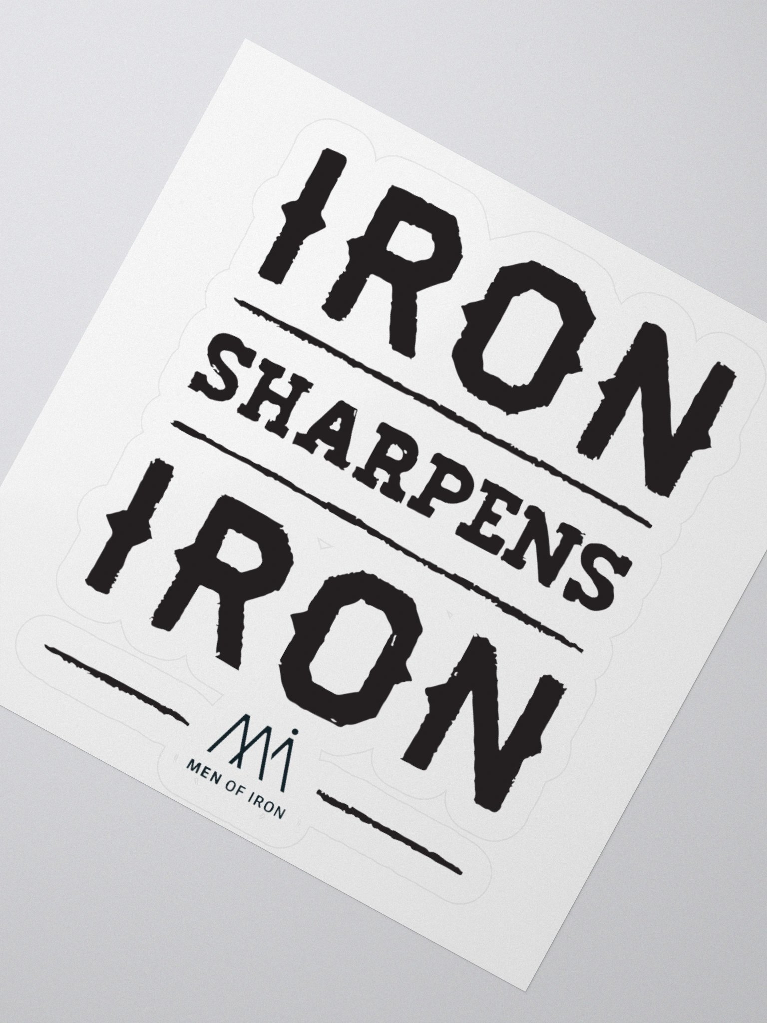 Iron Sharpens Iron Custom Cut Stickers product image (6)