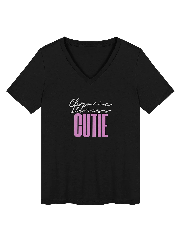 Chronic Illness Cutie vneck tee (text only) product image (2)