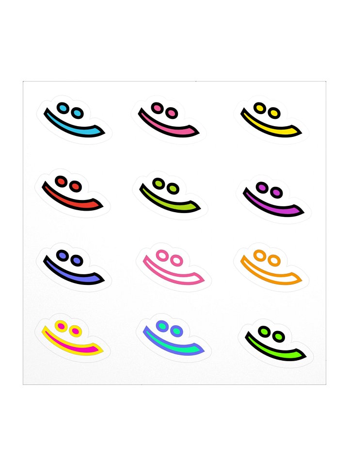 Smiley Stickers 12PK product image (1)