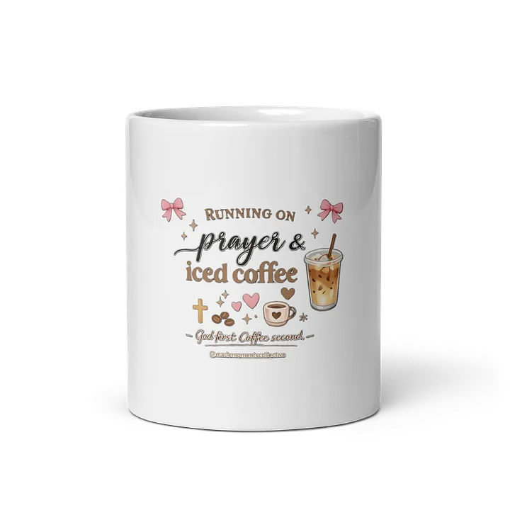 Running on Prayer & Iced Coffee Mug ☕💕 product image (2)