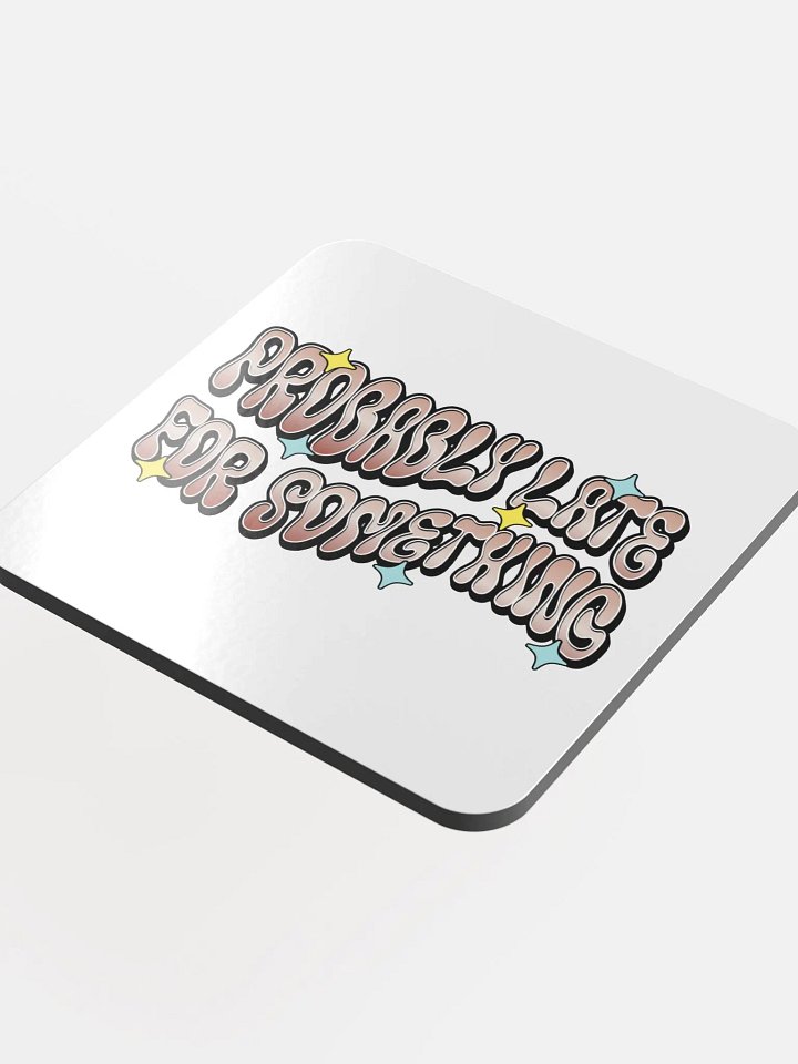Probably Late For Something Whimsical Wavy Coaster Set product image (1)