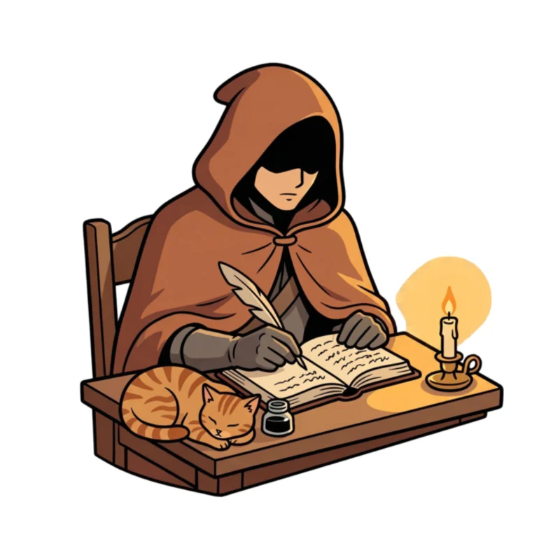 The Minstrel's Study — Bard & Ember Sticker product image (1)