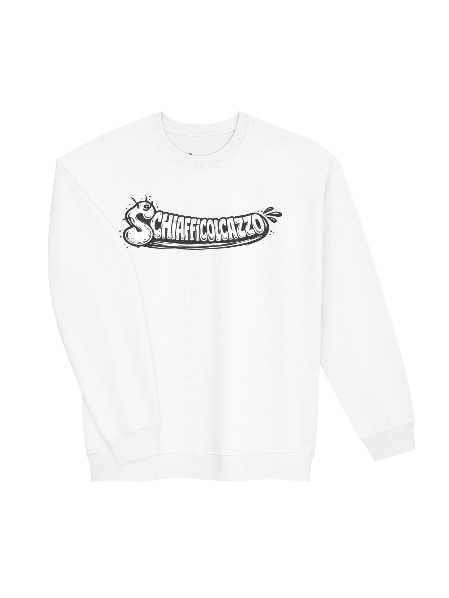schiafficolcazzo crewneck white product image (3)