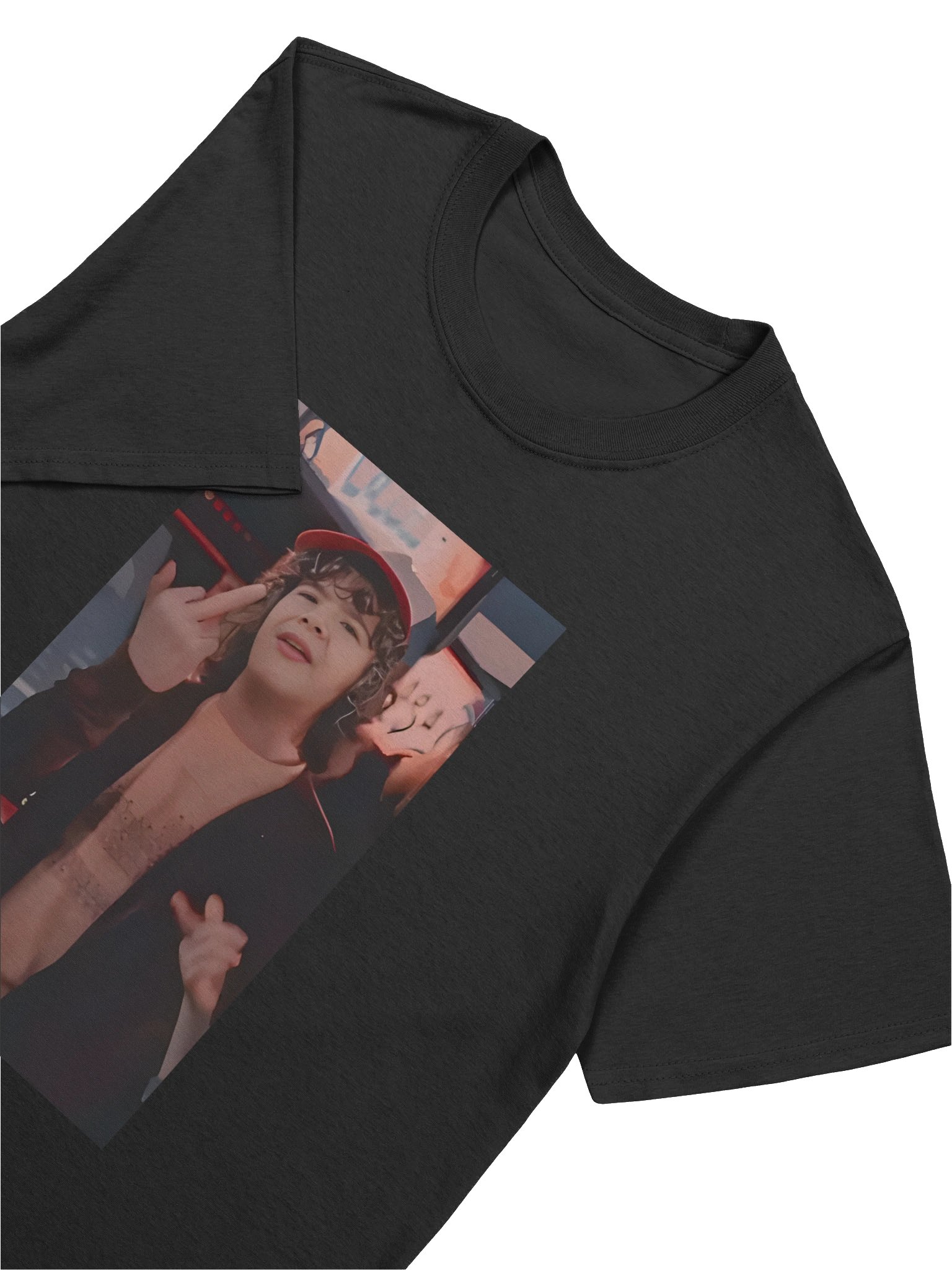 Dustin Henderson Stranger Things Middle Finger Netflix Serie Shirt product image (5)