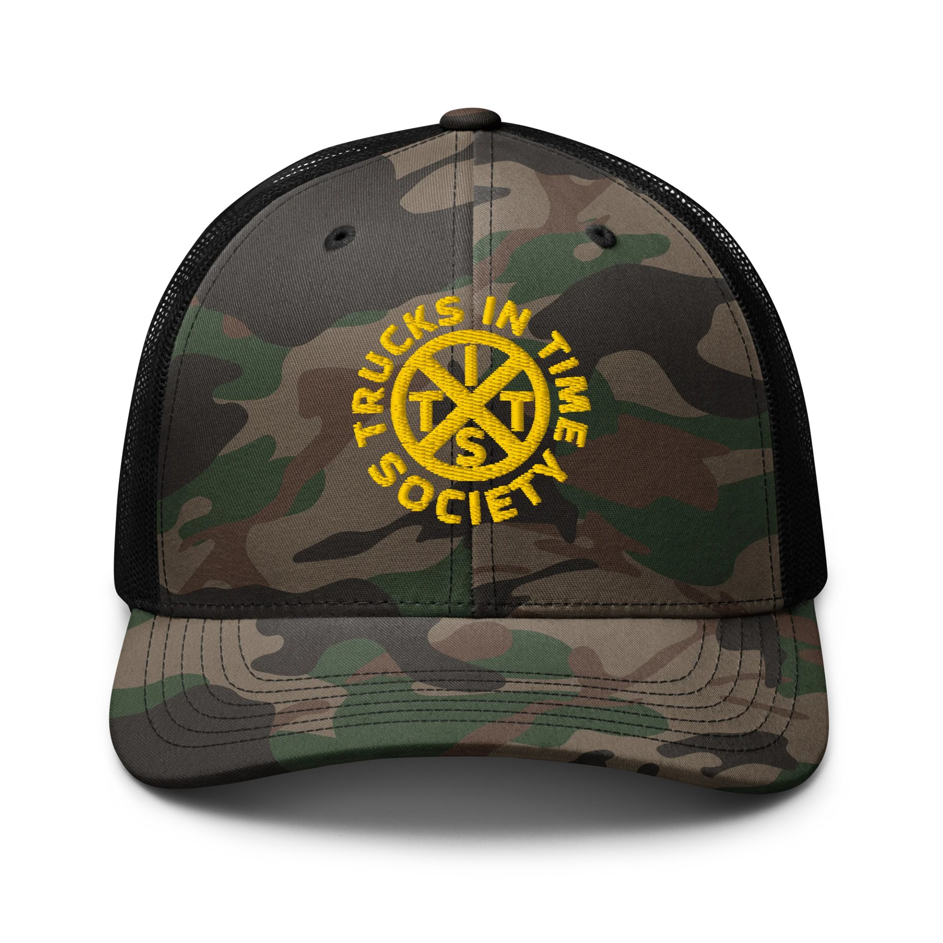 CROSSROADS YELLOW Camo Trucker Hat product image (1)