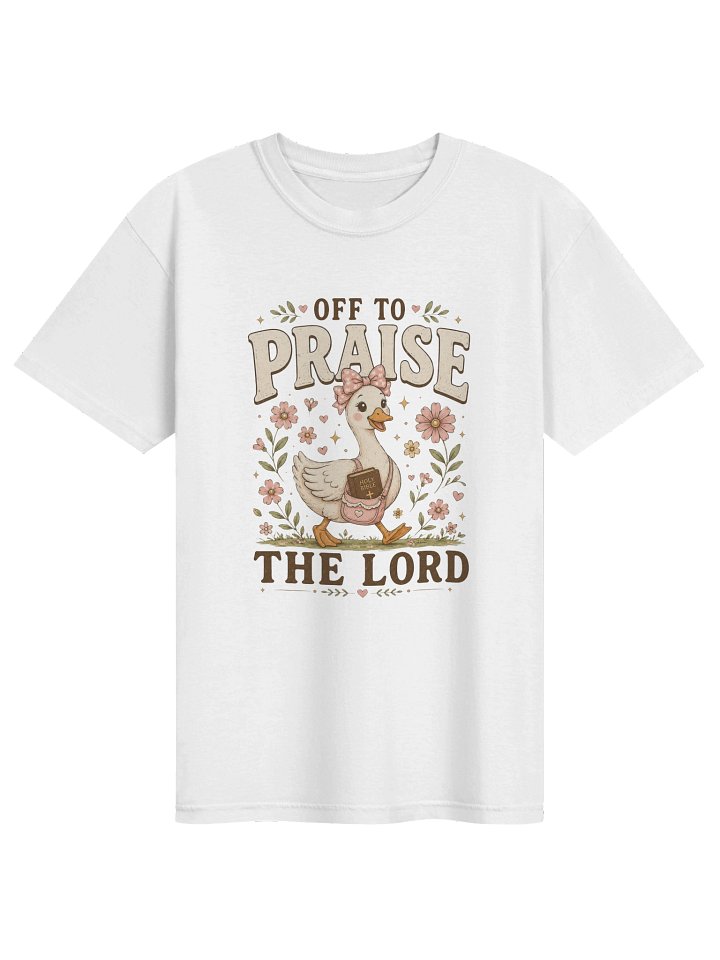Off to Praise the Lord Comfort Colors® T-Shirt, Bible Verse Christian Tee, Faith Goose Shirt, Trendy Church Shirt, Christianity Graphic Tee product image (42)