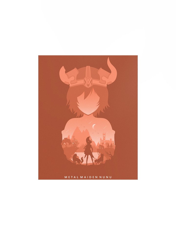 Nunu Minimalist Splash Art Poster product image (1)