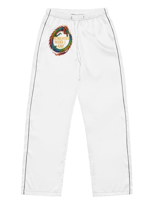 🔥 Remember Who I Am – Silky Pyjama Bottoms Dream-coded comfort for soul-led sleepers. product image (1)