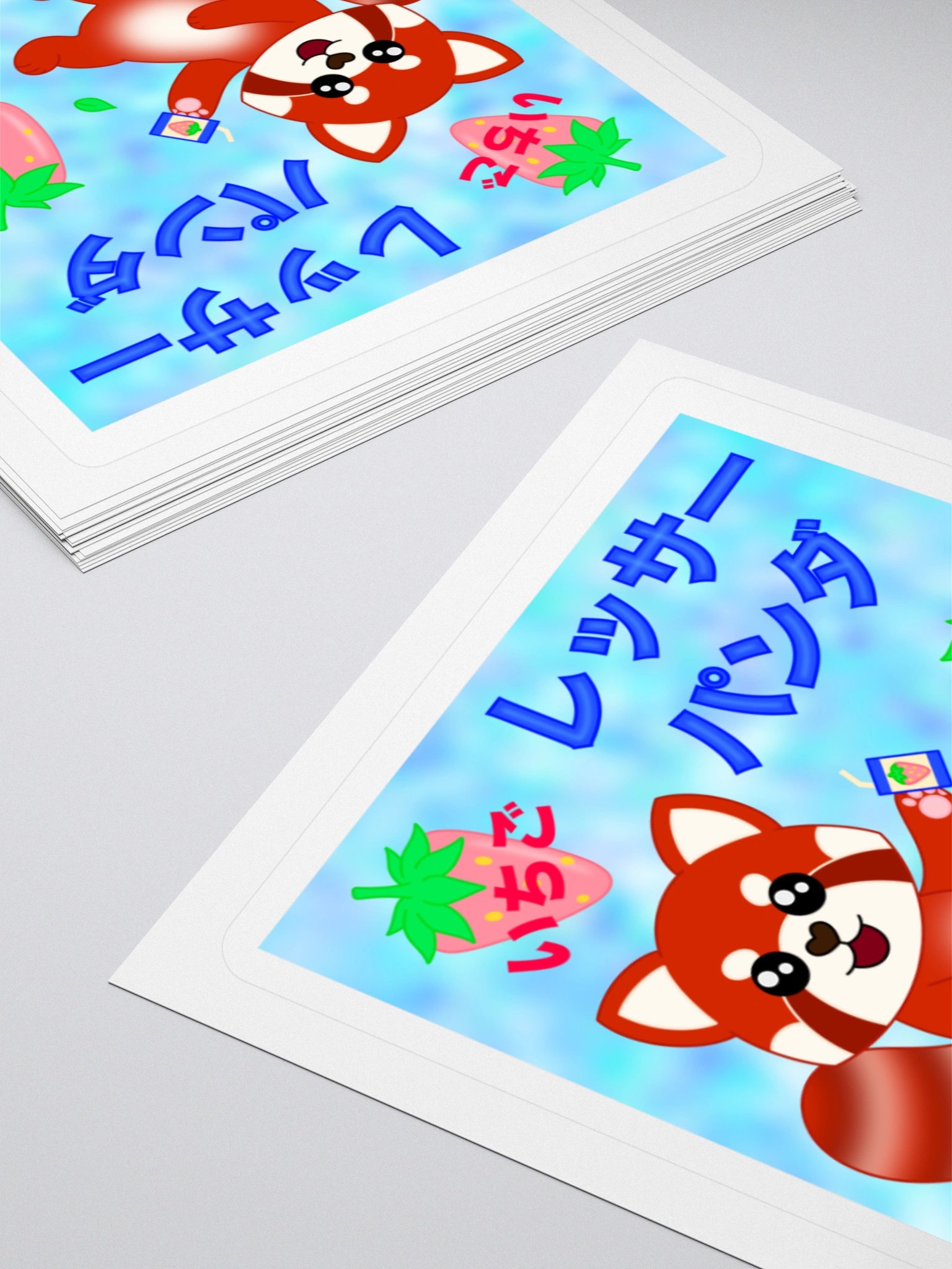 Red Panda Strawberry Sticker product image (4)
