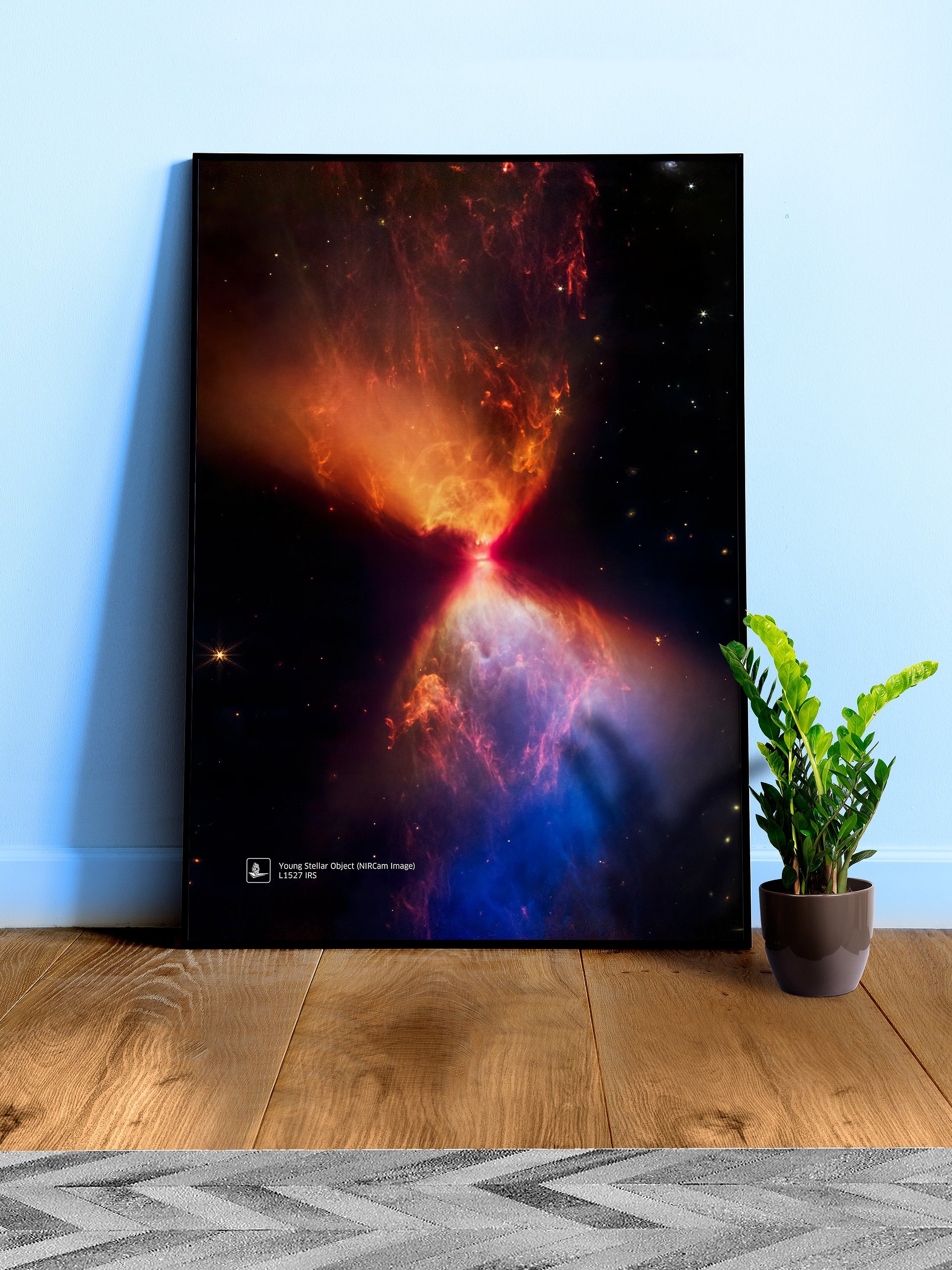 JWST Young Stellar Object (Fiery Hourglass), L1527 (James Webb/JWST) — space poster, science poster product image (3)