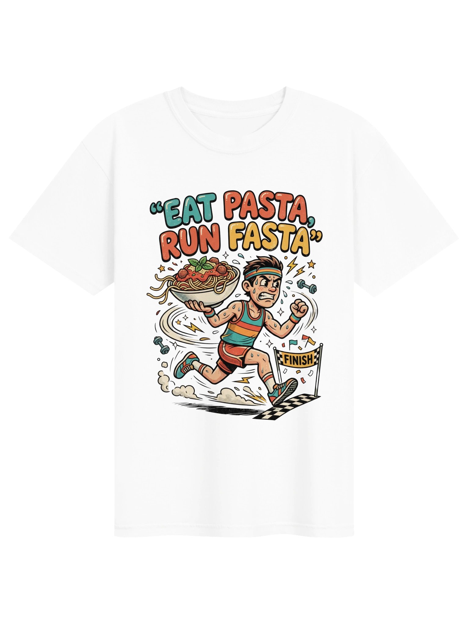 Eat Pasta, Run Fasta Tee product image (2)