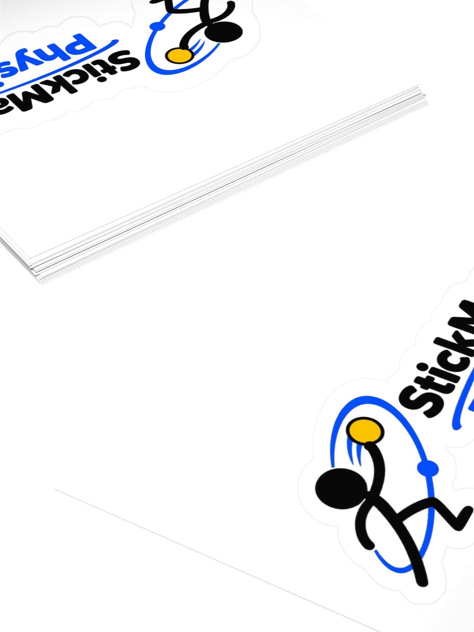 StickMan Physics Motion Logo Sticker product image (15)