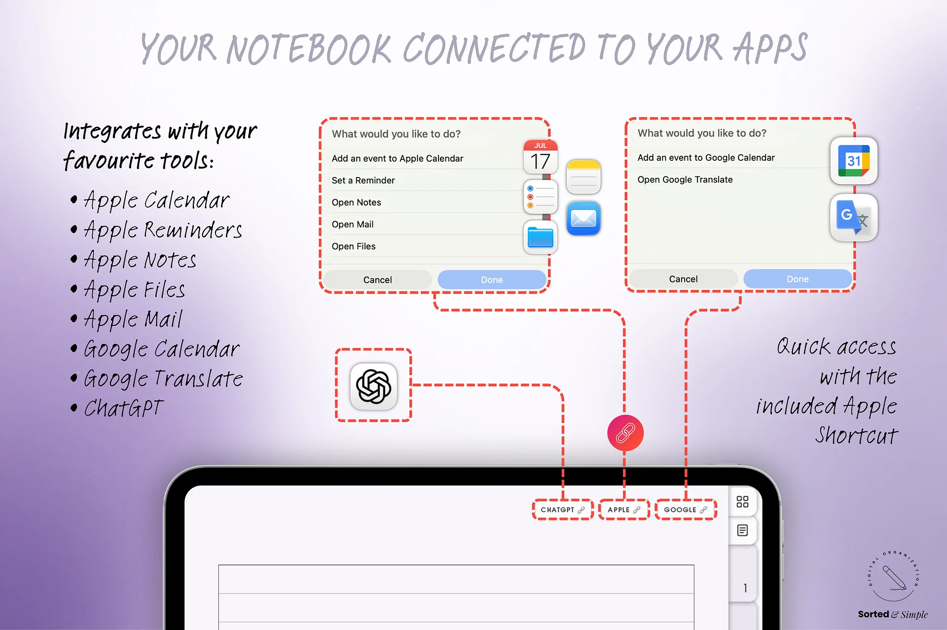 Smart Digital Notebook - Lavender Purple product image (2)