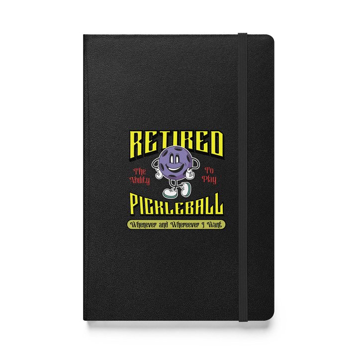 Retired Pickleball Hardcover Notebook product image (1)