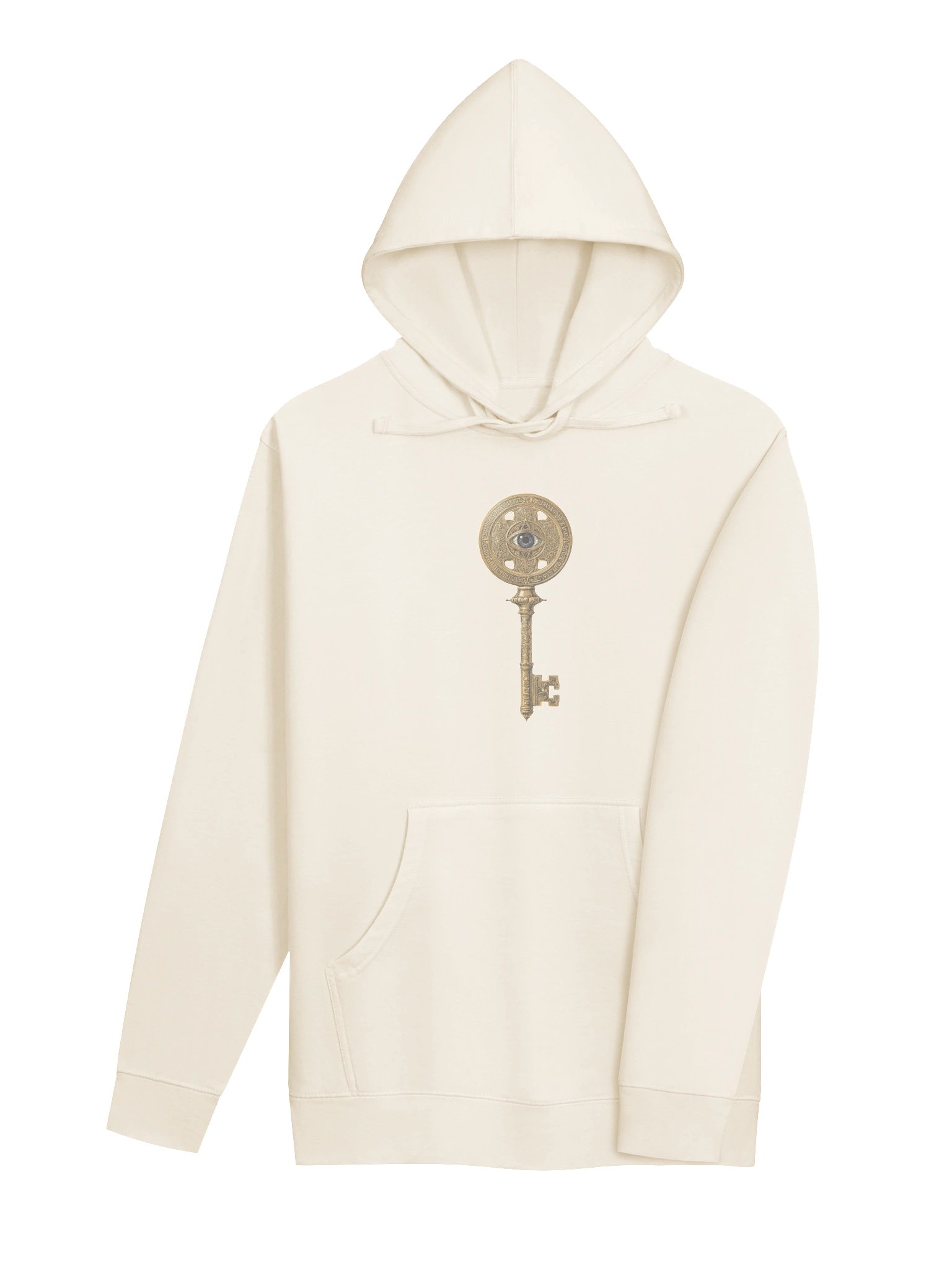The Gatekeeper’s Key – Bone Archive Edition (Front & Back Print) | Unisex Midweight Hoodie product image (4)