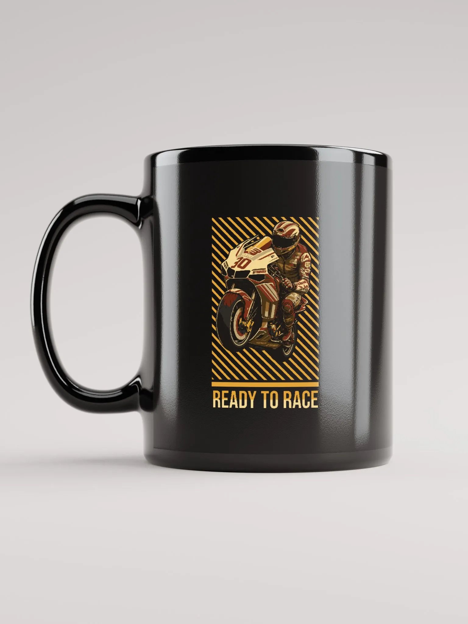 Ready To Race Black Mug product image (11)