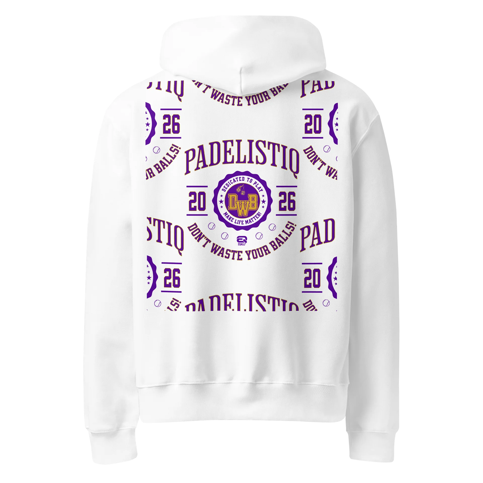 Dedicated to Play Bella Premium Sporty Hoodie EQALL® PADELISTIQ_Purple_Multiprint product image (1)