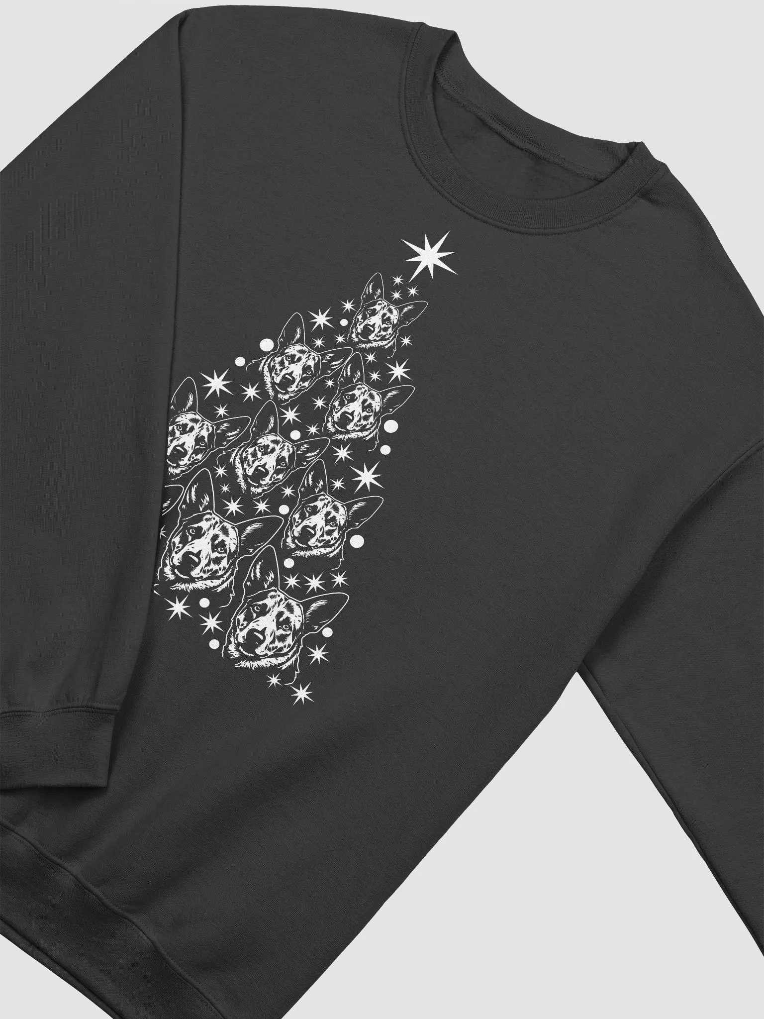 Australian Cattle Dog Christmas Tree Sweatshirt Design for Heeler Paw-rents product image (4)