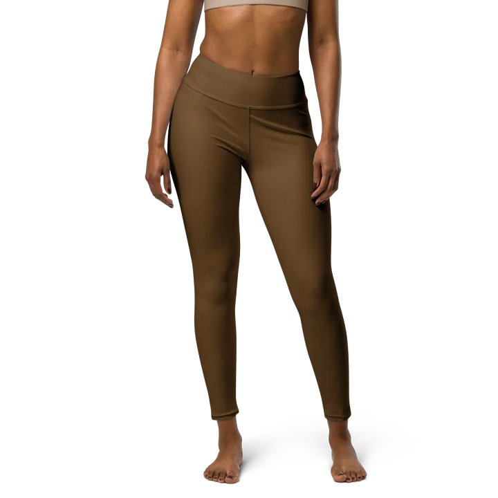 Cocoon Comfort High-Waisted Brown Leggings product image (1)