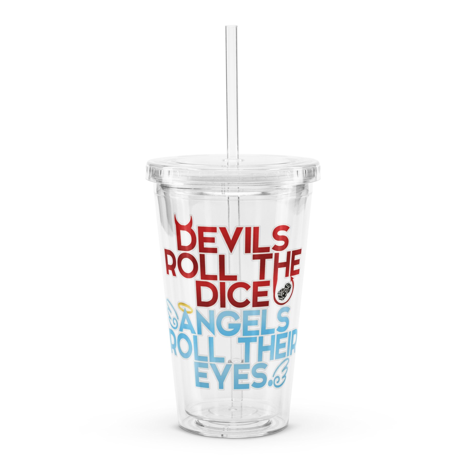 Devils & Angels - Clear Plastic Tumbler product image (1)