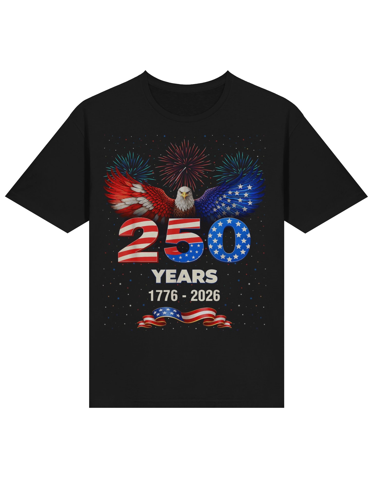 250th Anniversary USA 1776 2026 Patriotic Eagle 4th of July T-Shirt product image (34)