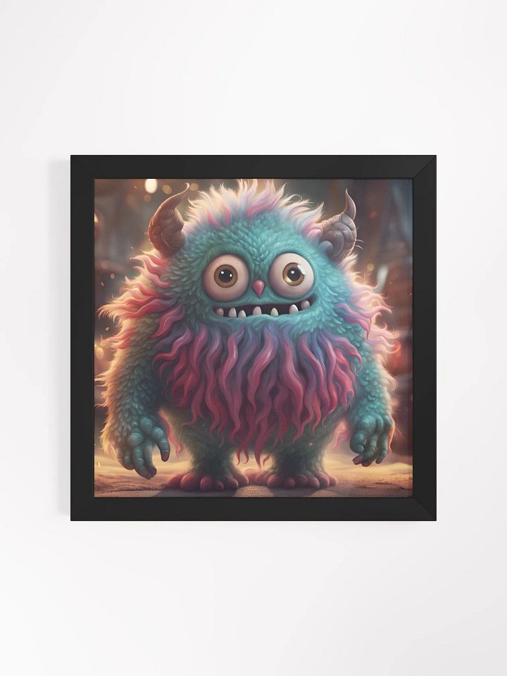 Framed Cute Monster Poster product image (1)