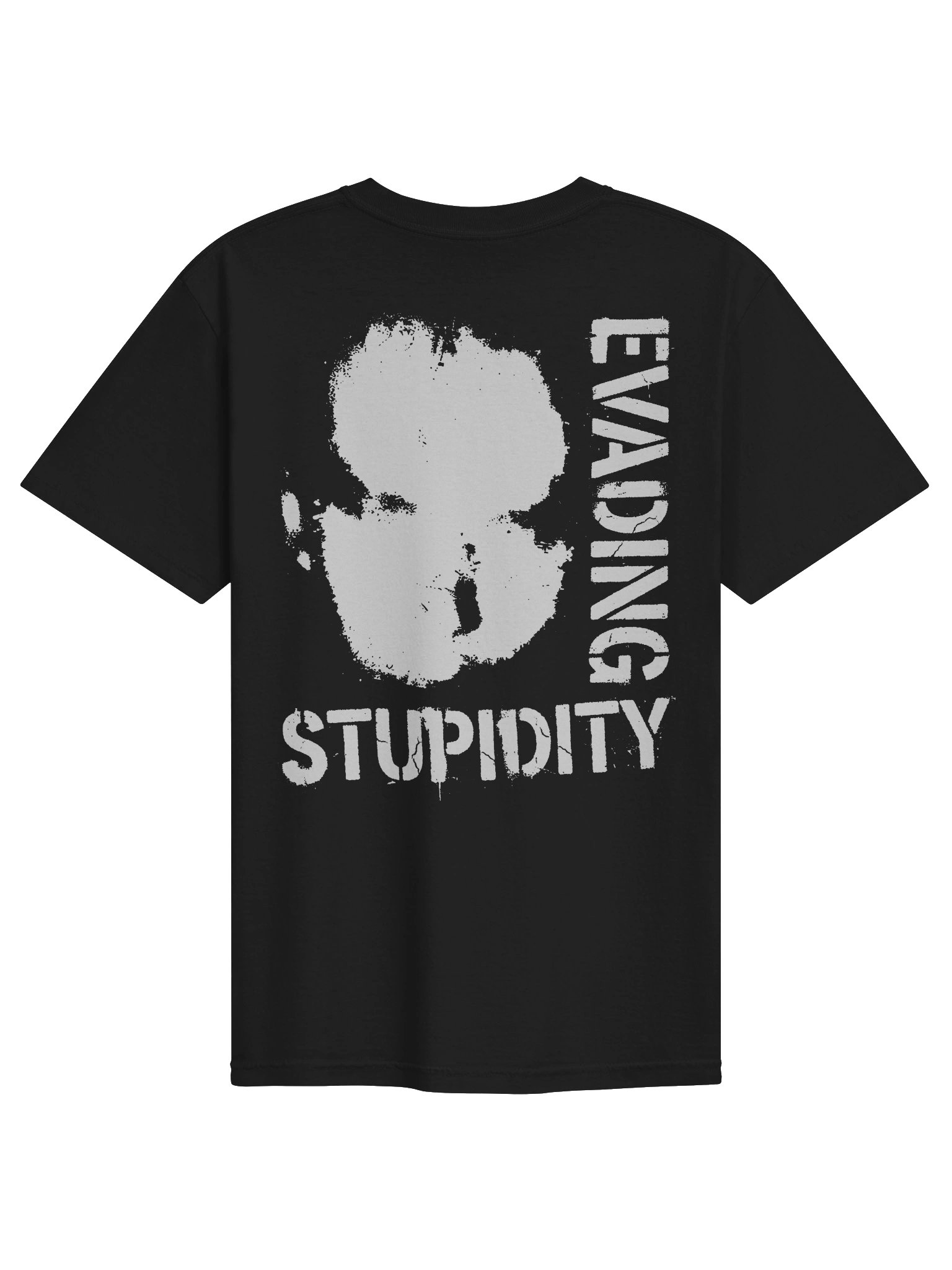 Evading Stupidity Back Print Oversized Heavyweight Graphic T Shirt product image (1)