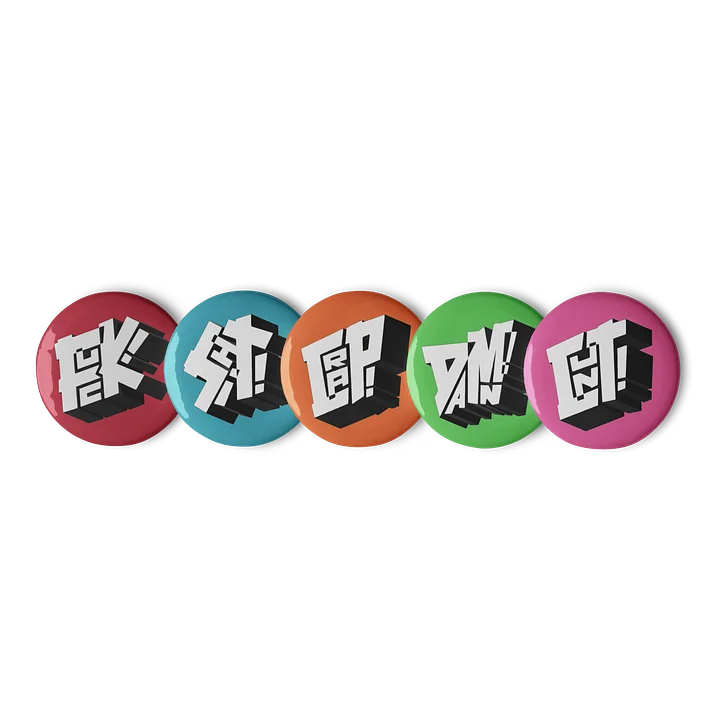 Four letter word buttons product image (1)