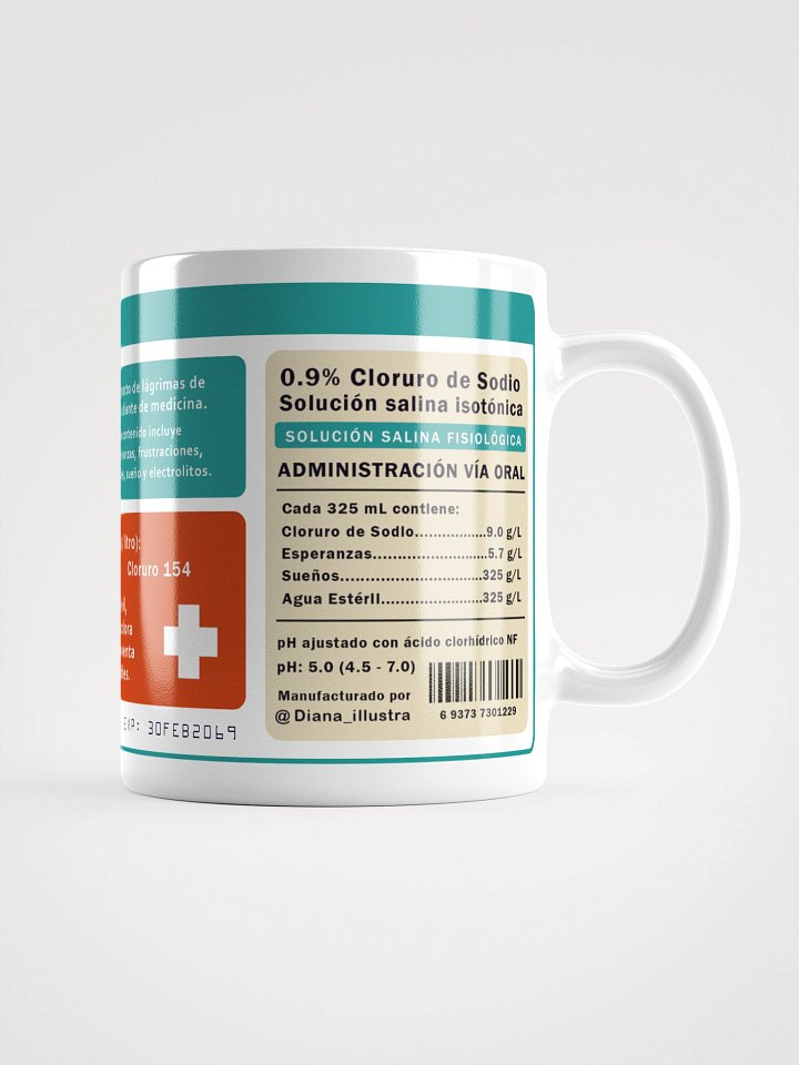 "Lágrimas de estudiante de medicina" (SPANISH) Ceramic mug product image (2)
