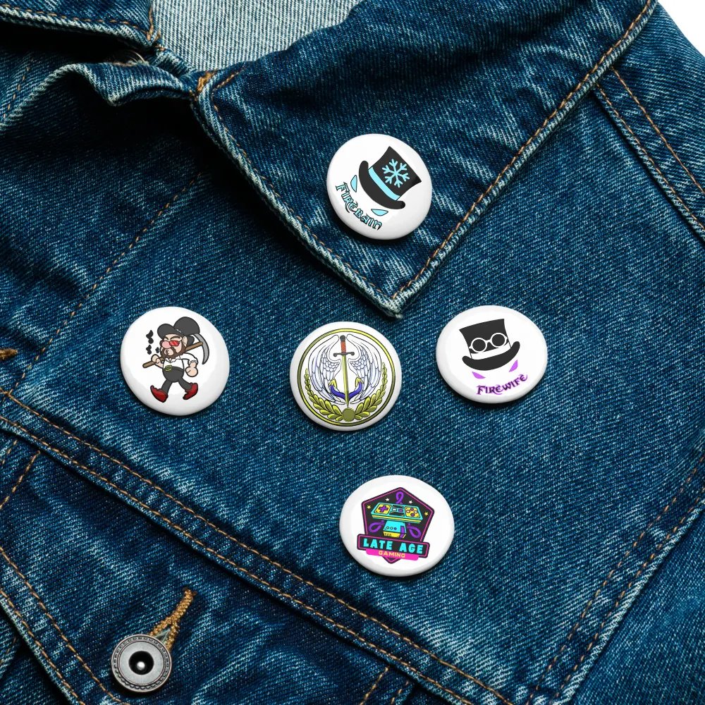 Firebain Frost & Flame Pin Buttons Set product image (16)